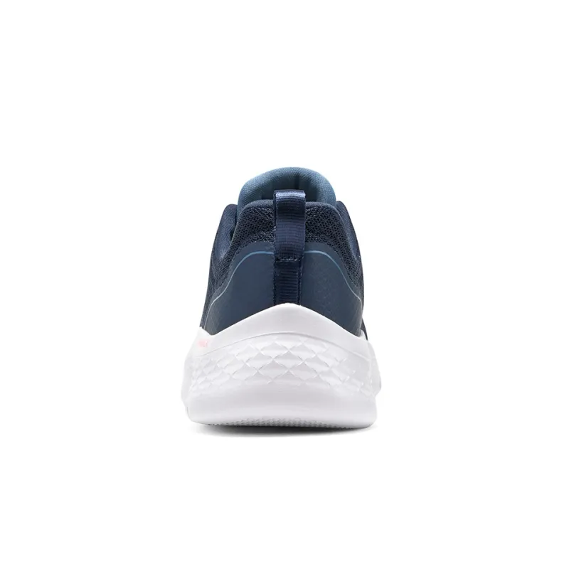 Skechers Go Walk Fle Cushioning, Slip Resistant, Abrasion Resistant, Rebound Low Top Casual Shoes Women's Blue Pink-4