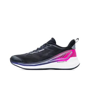 361° Night Shadows Cushioned Slip Resistant Low Top Running Shoes Women's Black Pink
