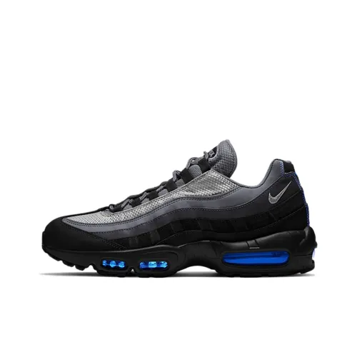 Nike Air Max 95 Running Shoes Men Low-Top Black Gray Blue