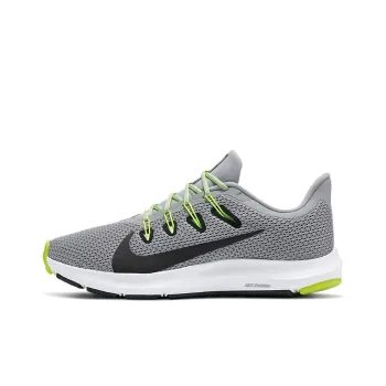 Nike Quest 2 Cushioned Anti-Slip And Wear-Resistant Lightweight Low-Top Marathon Running Shoes Unisex Gray Black Green