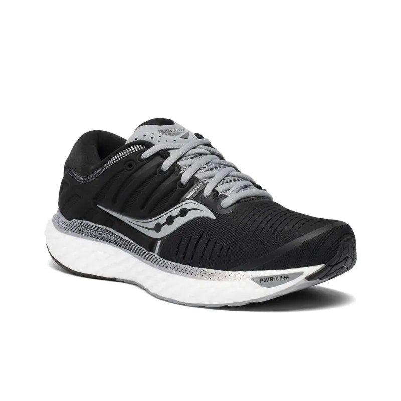 Saucony Hurricane Low Top Running Shoes Women's Black White-2