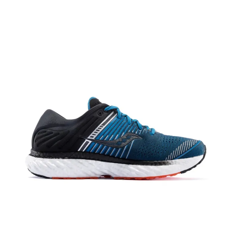 Saucony Triumph 17 Rebound Cushioning Breathable Lightweight Slip-Resistant Low-Top Running Shoes Men's Blue Black-1