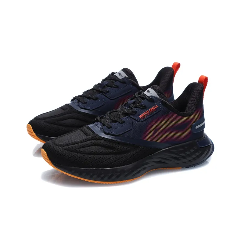 LiNing Cloud 5 V Shield Cushioning, Slip Resistant, And Abrasion Resistant Low Top Running Shoes Men's Black-2