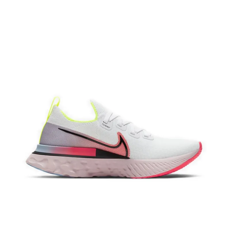 Nike React Infinity Run Flyknit White Laser Crimson Women's-1