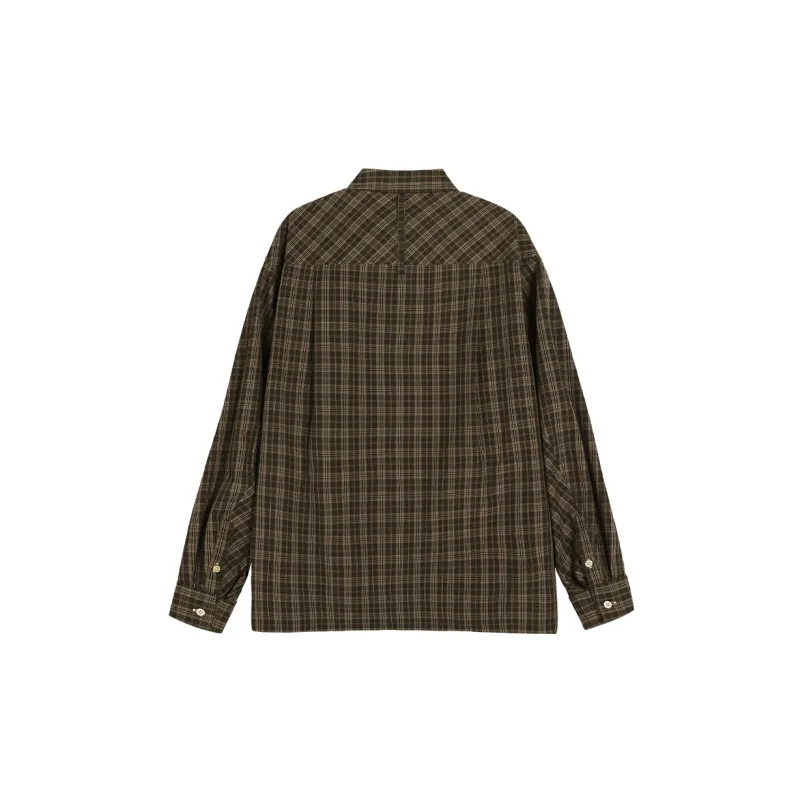 TOKUHON Shirts Men Black Plaid-1