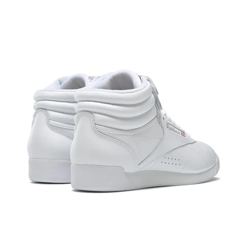 Reebok Freestyle Hi Triple White Women's-3