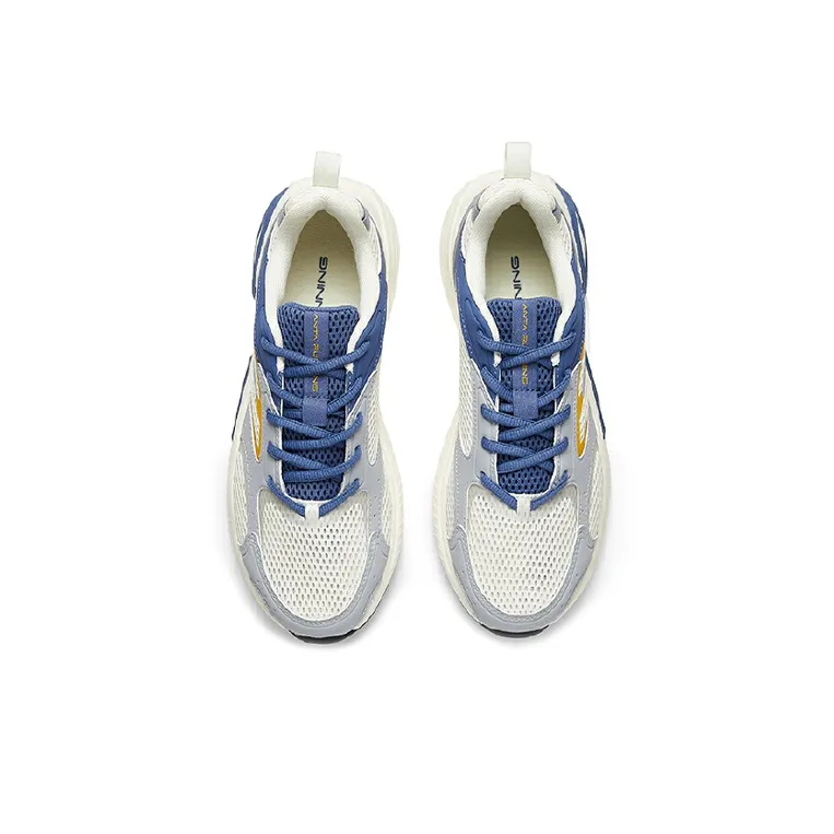 Anta Anti-Slip Wear-Resistant Low-Top Running Shoes Men's White Blue-2