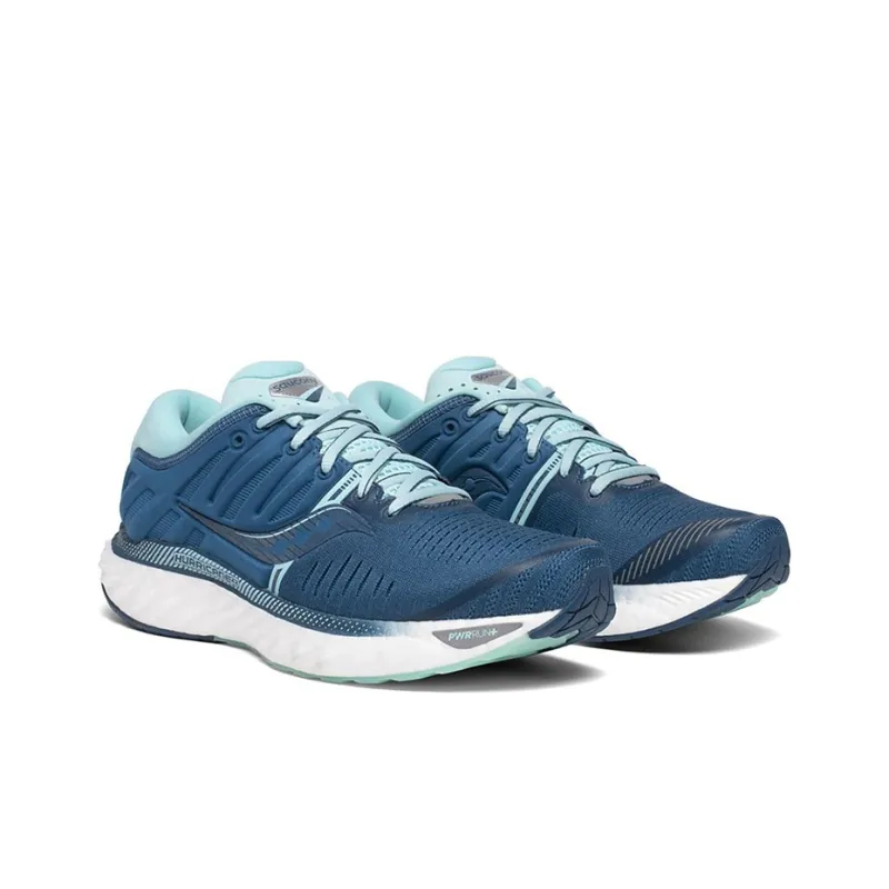 saucony Women's Hurricane 22 Wide 'Blue Aqua'-2