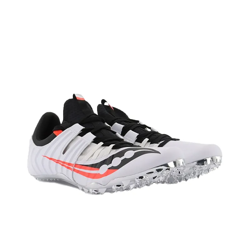 Saucony Slip Resistant Support Lightweight Low Top Running Shoes Men's White Black-2