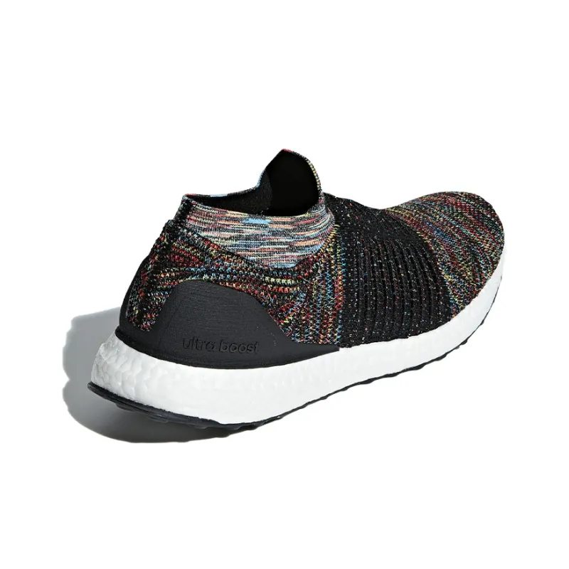 Adidas Ultra Boost Laceless Black Shock Yellow Red-3