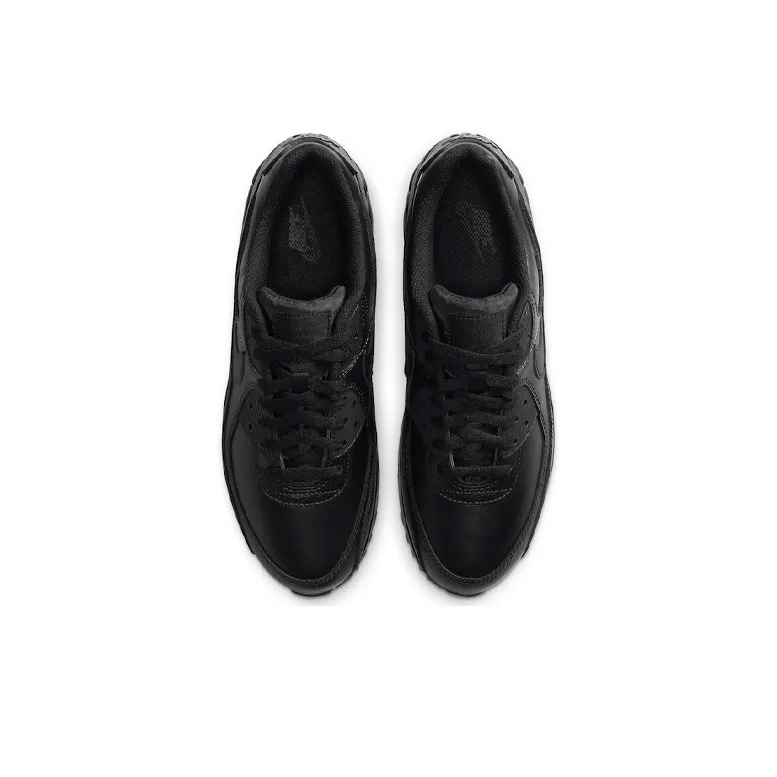 Nike Air Max 90 Leather Triple Black-2