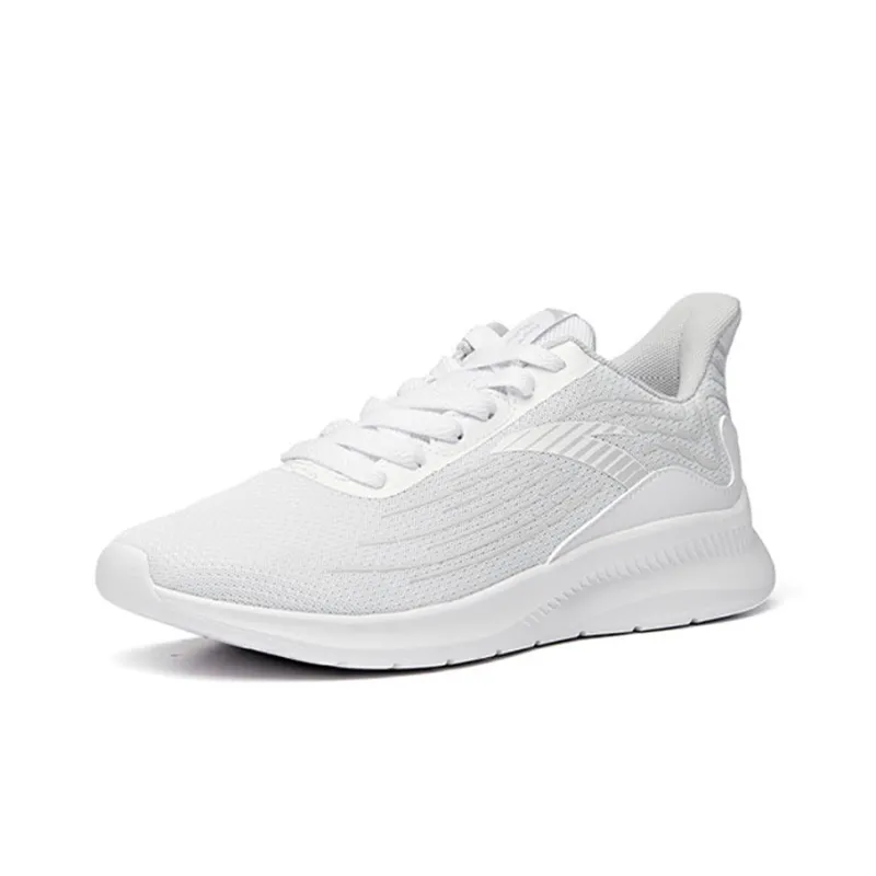 Anta Shock Absorbing, Non Slip, Wear Resistant, Breathable And Lightweight Low Top Running Shoes Men's White Gray-2