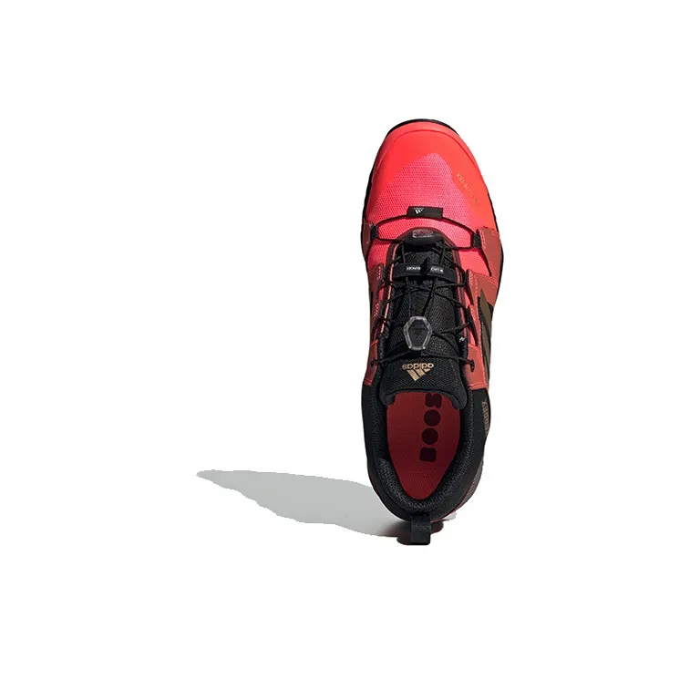 Adidas Terrex Skychaser Xt Gore-Te Breathable Low-Top Running Shoes Men's Red Black And Gold-4