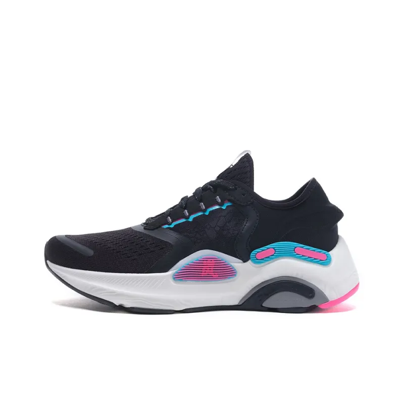 LiNing Arashi Plus Cushioning Rebound Low Top Running Shoes Women's Standard Black-0
