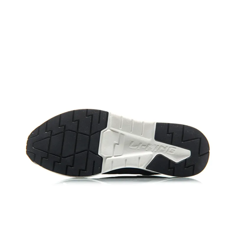 LiNing Sceptre Cushioned Anti-Slip Wear-Resistant Breathable Lightweight Low-Top Running Shoes Unisex Black White-4