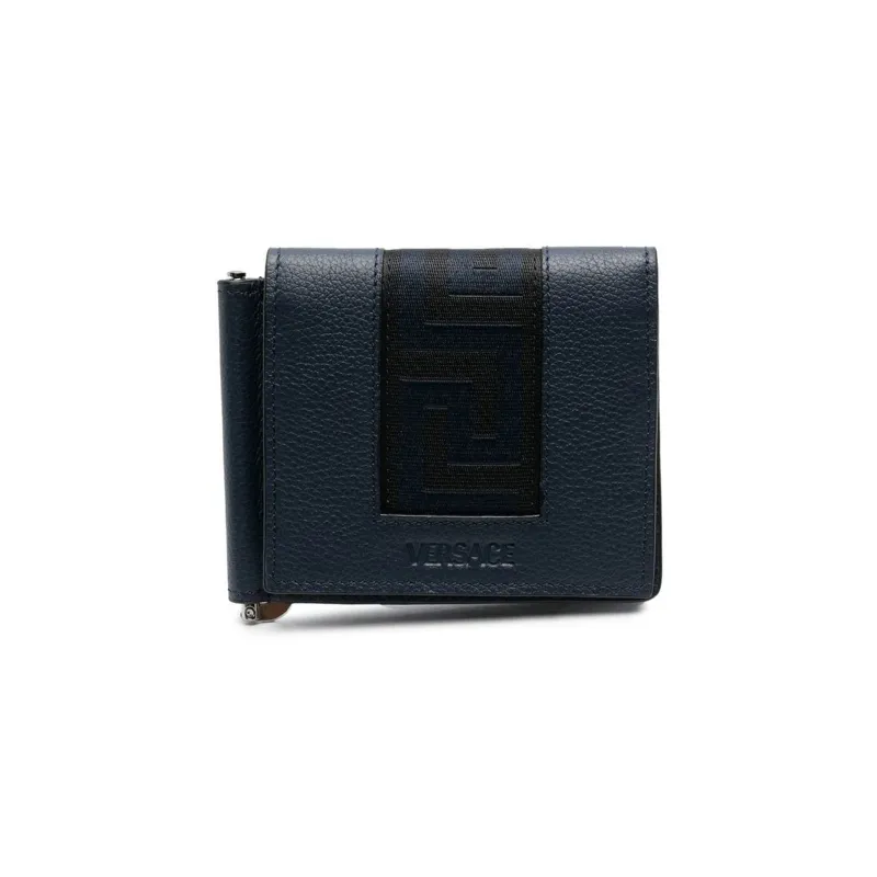 FANSIZHE Calfskin Wallet Men's Blue-0
