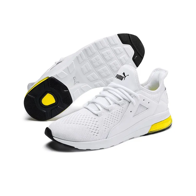 PUMA Electron Street Eng Mesh 'White Yellow'-4
