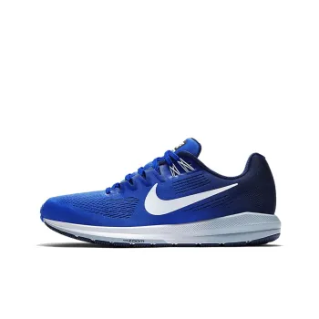 Nike Zoom Structure 21 Non slip Lightweight Low Top Running Shoes Men's Blue