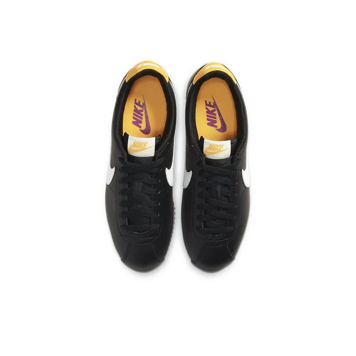 Nike Classic Cortez Black Laser Orange Vivid Purple Women's-2