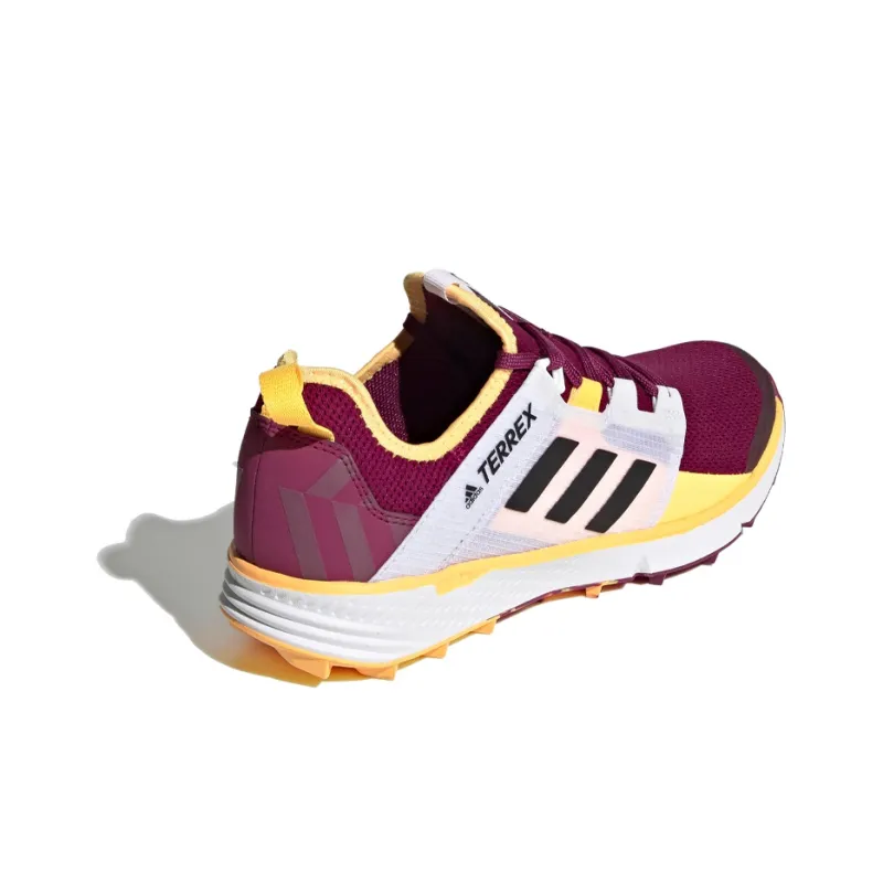 Adidas Terrex Speed Ld Trail Low-Top Running Shoes Women's Red Yellow White-3