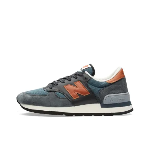 New Balance NB 990 V1 Running Shoes Men Low-Top Blue-Orange