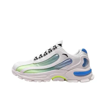Anta Shock Absorbers With Slip Resistant And Abrasion Resistant Properties Low Top Running Shoes Men's White Green Blue