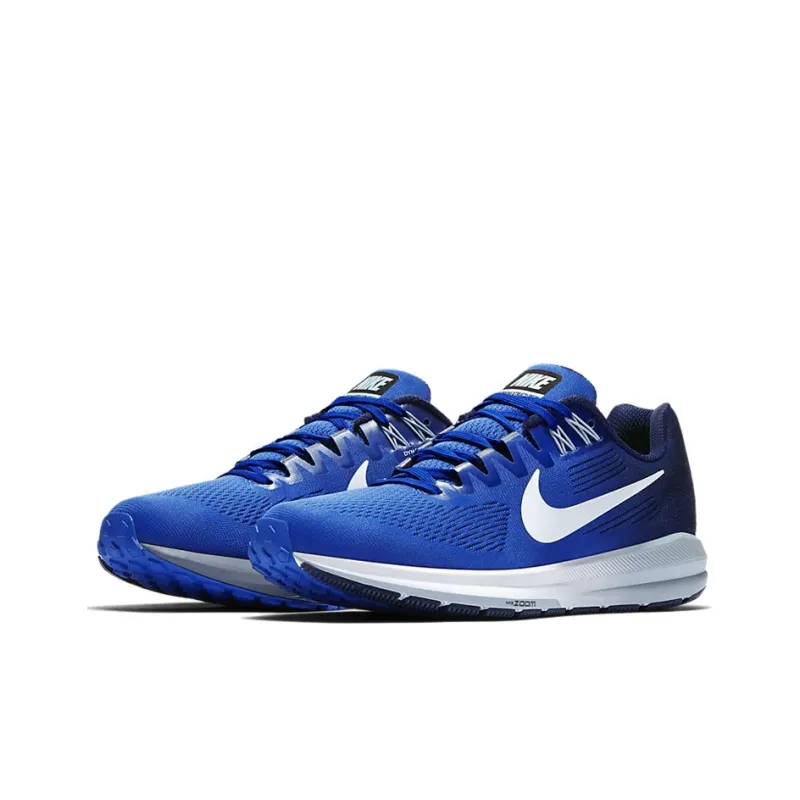 Nike Zoom Structure 21 Non slip Lightweight Low Top Running Shoes Men's Blue-2