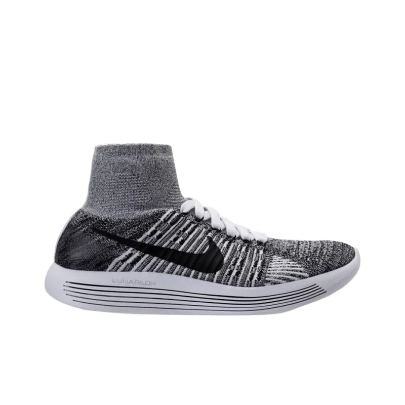 Nike Lunarepic Flyknit White Black Women's-1