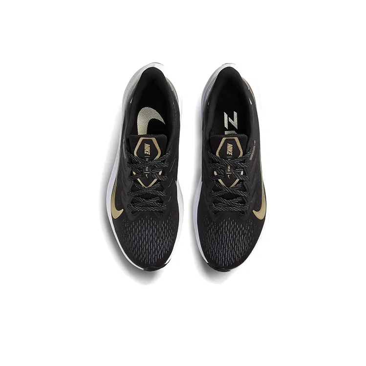 Nike Air Zoom Winflo 7 Premium 'Black Metallic Gold Grain' Women's-3