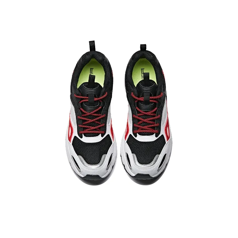 Anta Slip-Resistant Cushioning Wear-Resistant Breathable Low-Top Running Shoes Men's White Black-2