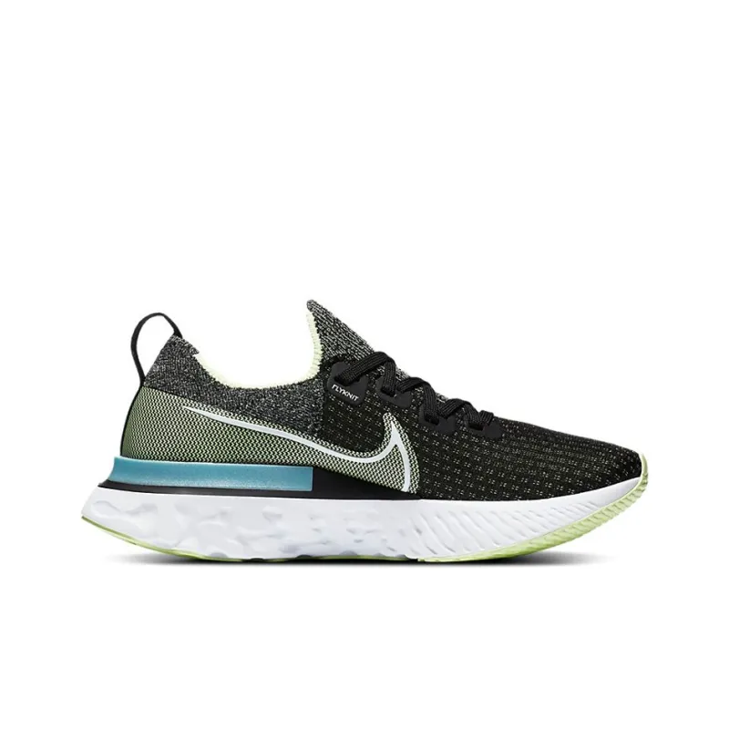Nike React Infinity Run Flyknit Black Grey Green Women's-1