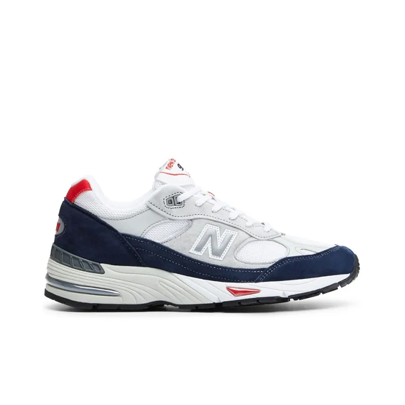 New Balance 991 Grey Navy Red-1