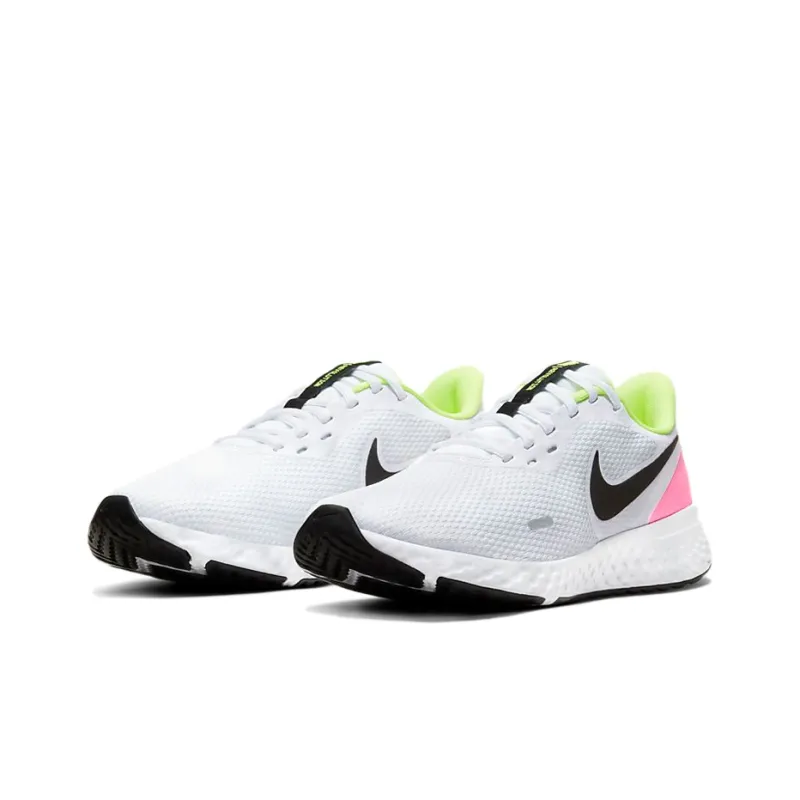 Nike Revolution 5 White/Pink/Green Women's-2