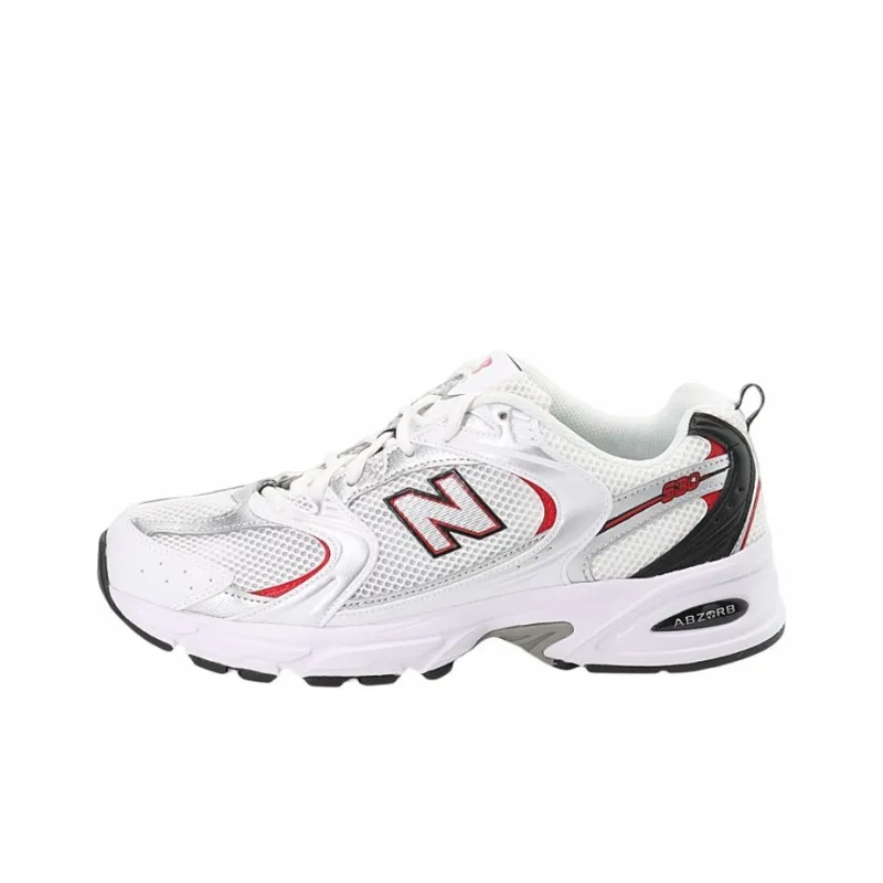 New Balance 530v2 White Silver Red-0