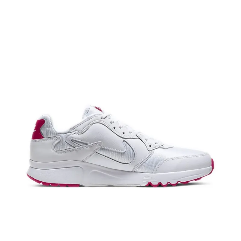 Nike Atsuma Cushioning Breathable Wear-Resistant Slip-Resistant Low-Top Running Shoes Men's White Red-1