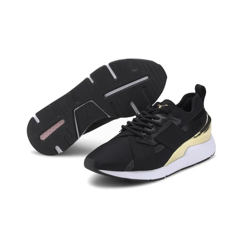 PUMA Muse X 2 Metallic 'Black Team Gold' Women's-2