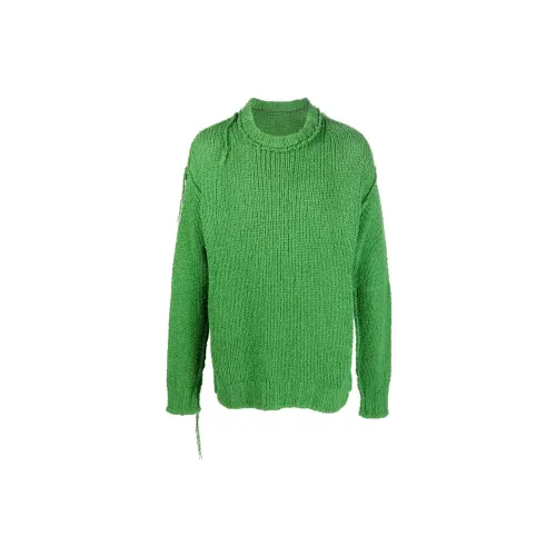 Sacai Sweaters Men Grass Green