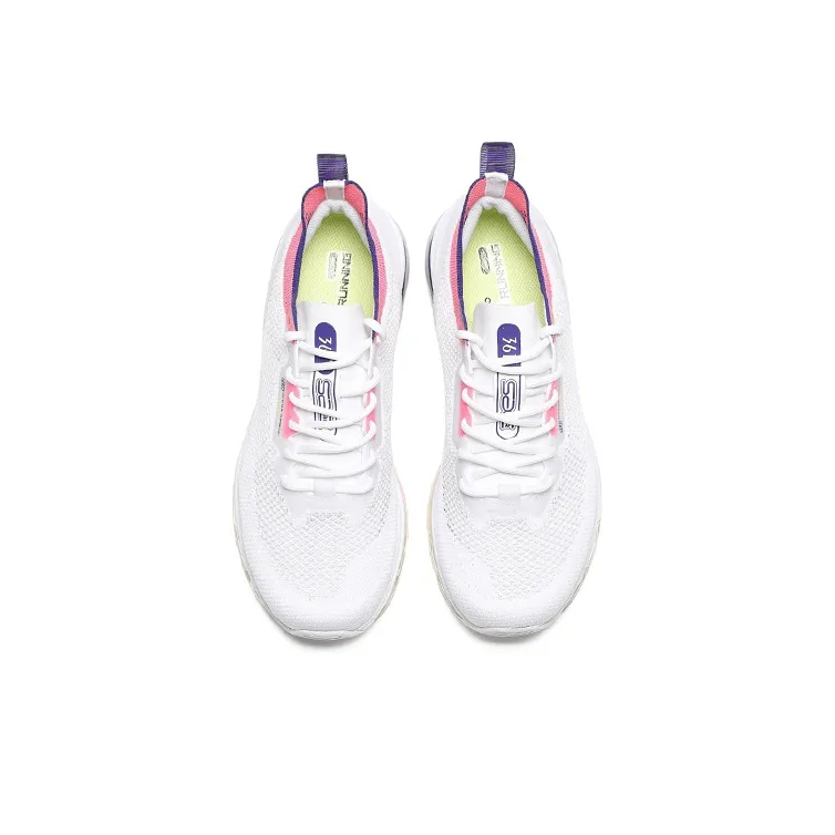 361° Running Shoes Women's Low Top White Red-1