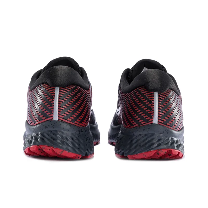 Saucony Guide 13 Non slip Support Low Top Running Shoes Men's Black Red-3