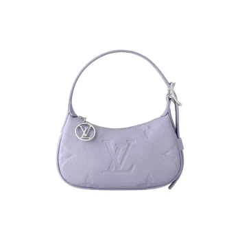 LOUIS VUITTON Cow Leather Handbag, Shoulder Bag Women's Purple