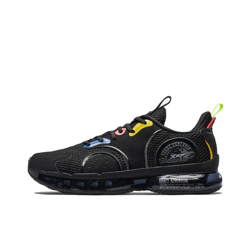 XTEP Air Cushions Generation 3 Air Mega3.0 Low Top Running Shoes Men's Black Yellow-0