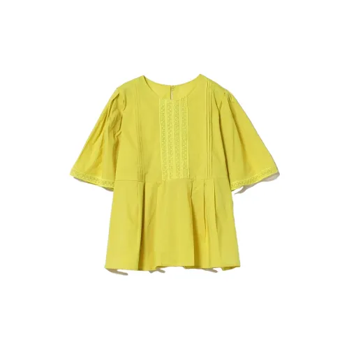 Beams Shirts Women's Light Green