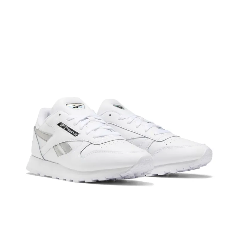 Reebok Classic Leather 'White Silver Metallic' Women's-2