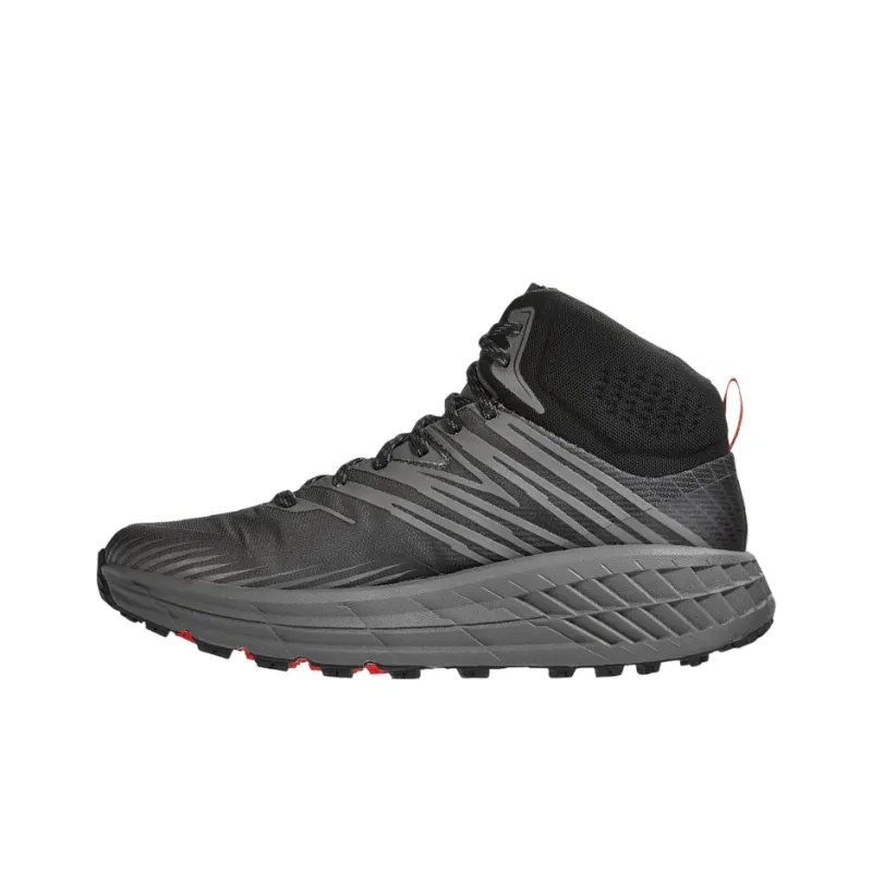 HOKA ONE ONE Speedgoat Mid Gore Tex 2 Black Grey Red-0