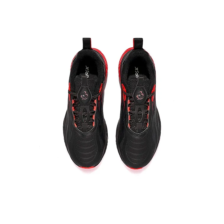 XTEP Wind And Fire 22nd Generation Low Top Running Shoes Women's Black Red-1