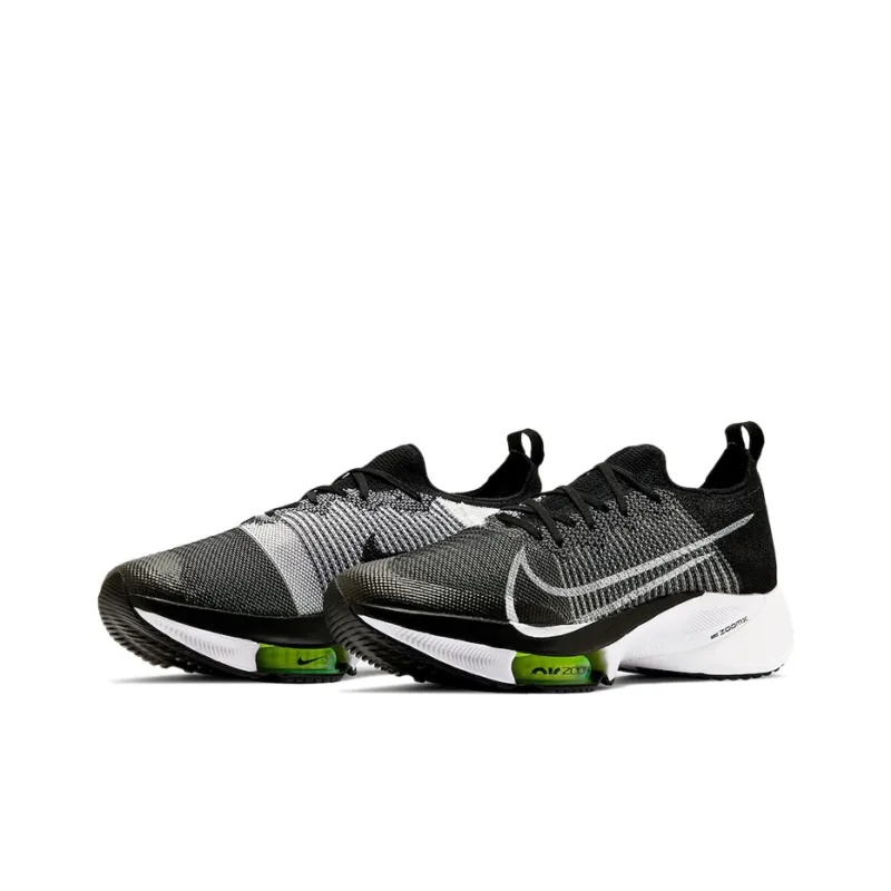 Nike Air Zoom Tempo Next% Flyknit Black White-2