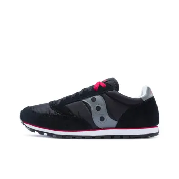 Saucony Jazz Low Pro Low-Top Running Shoes Men's Black Gray Red