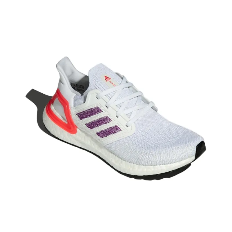Adidas UltraBoost 20 'White Purple Crimson' Women's-1