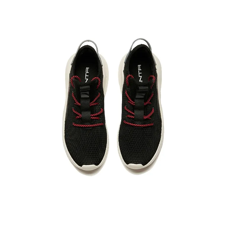 Anta Shock Absorbers With Slip Resistant And Abrasion Resistant Properties Low Top Running Shoes Men's Black-2