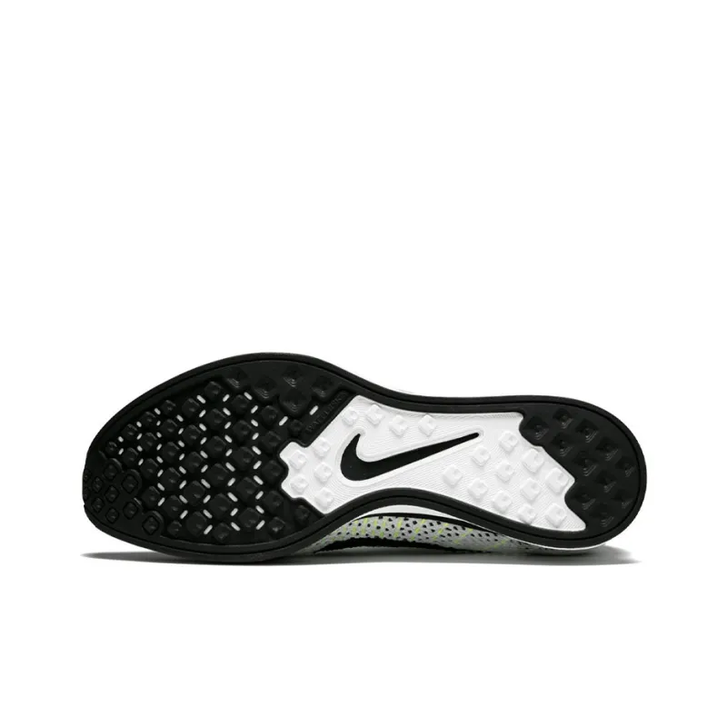 Nike Flyknit Racer Black White Volt-3